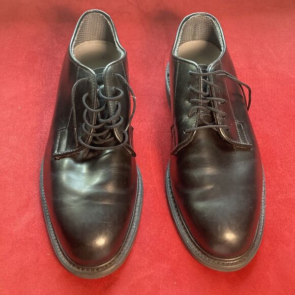 Bates Vibram Black Oxford Dress Shoes • High Gloss Military Uniform (Men's 9D) - Picture 3 of 7
